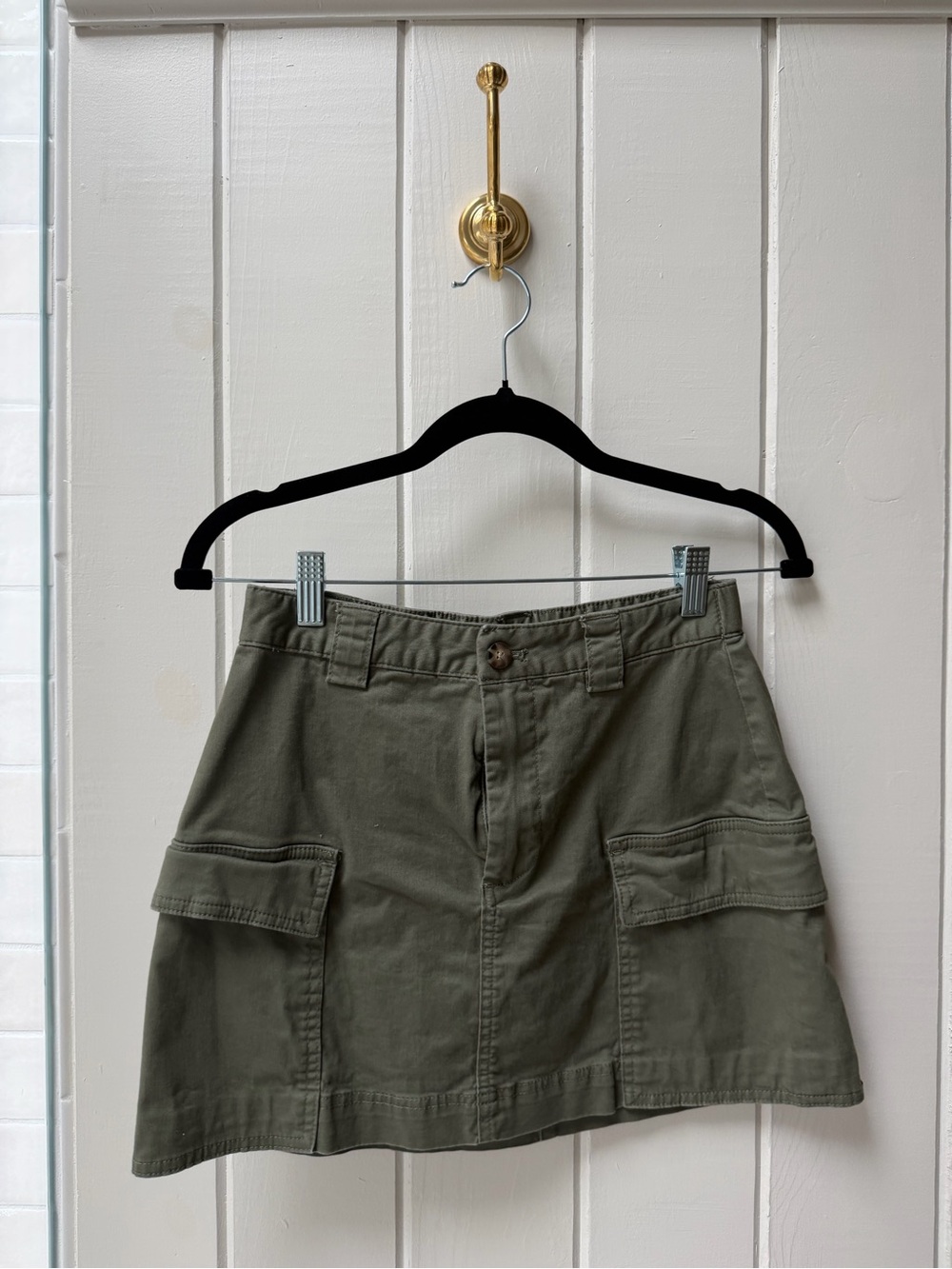 Abercrombie Olive Cargo Skirt